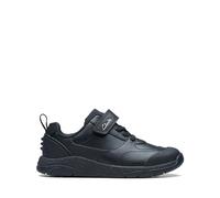 Clarks Unisex Kids Steggystride K Shoes, Black Leather, 1 UK