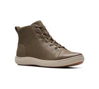 Clarks Women's Nalle Vine Oxford Boot, Dark Olive Leather, 6.5
