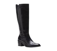 Clarks Unisex Valvestino Hi Sneaker, Black Leat, 0 US Women