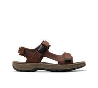 Clarks Unisex's Saltway Edge Sandal, Dark Brown Lea, 9 UK
