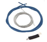 Clarks Universal S/S Front and Rear Gear Cable Kit W/ Sp4 Blue Outer Casing