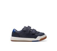Clarks Urban Solo Toddler Leather Trainers in Navy Size 5.5