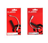 Clarks V-Brake Noodle & Overcoat - Silver / 90 degree