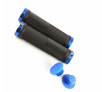 Clarks Vice Bicycle Lock-On Handlebar Mountain Mtb Bike Blue Anodised End
