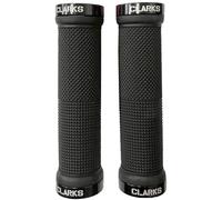 Clarks Vice Lock-On Handlebar Grip Black with Black Anodised End, Black