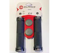 Clarks Vice Lock-On Handlebar Grip Black with Black Anodised End, Black