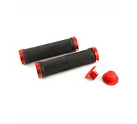 Clarks Vice Lock-On Handlebar Grip Black With Red Anodised End