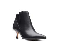 Clarks Violet55 Up Black Leather Boots Black