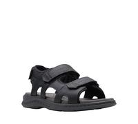 Clarks Walkford Walk 26171795 Mens Black Leather Sport Sandals Shoes