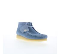 Clarks Wallabee Boot 26180162 Womens Blue Suede Lace Up Chukkas Boots