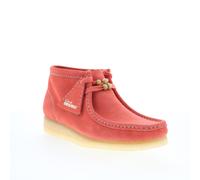 Clarks Wallabee Boot 26181112 Womens Pink Suede Lace Up Chukkas Boots