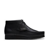 Clarks Wallabee Boot Black Leather Lace Up,wallabee,ankle Boots Black