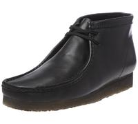 Clarks Wallabee Evo Bt Men's Soft Suede Crepe Sole Chukka Ankle Boots (Black Suede, UK 11)