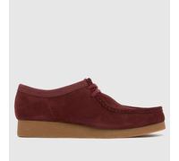 Clarks Wallabee Evo Shoes in Burgundy UK 11 (EU 46)