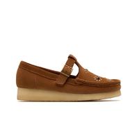 Clarks Originals Wallabee T Bar Suede Women's Brown Shoes - UK 4