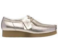 Clarks WallabeeEVOSh Womens Gold Leather, 6