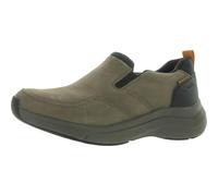 Clarks Wave 2.0 Edge Men's Slip On, Dark Taupe Oiled Nubuck Waterproof, 9