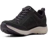 Clarks Wave 2.0 Lace Black Nubuck/Textile Combination 6.5 B (M)