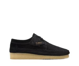 Clarks Weaver Suede Shoes in Standard Fit Size 11 Black