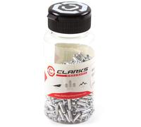 Clarks Wire End Cover for All Wire Sizes - Chrome (Bottle of 5), Black