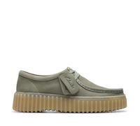 Clarks Women Torhill Bee Zapatillas, Nub Green Light, 4.5 UK