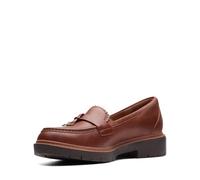 Clarks Women Westlynn Bella Loafer, Tan Leather, 4 UK