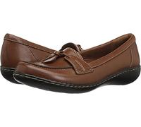 Clarks Women's 26067330 Ashland Bubble Slip-On Loafer, Brown, 3.5 UK