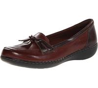 Clarks Women's 26067330 Ashland Bubble Slip-On Loafer, Brown, 5 UK