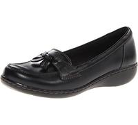 Clarks Women's 26067331 Ashland Bubble Slip-On Loafer, Black, 7.5 UK