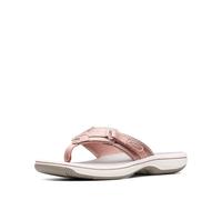 Clarks womens Breeze Sea Flip Flop Rose Gold 7 US