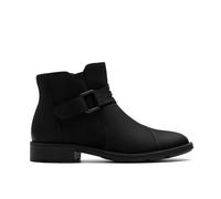 Clarks Women's Adalynn Faye Black Nubuck Ankle Boots | Size: 4.5-Standard Fit Clarks Black 4.5-Standard Fit