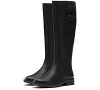 Clarks Women's Adalynn Hope Knee High Boot, Black Leather, 7.5 UK