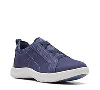 Clarks Women's Adella Trace Oxford Flat, Dark Navy Textile, 9 UK