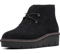 Clarks Women's Airabell Ankle Chukka Boot, Black Suede, 9.5 Medium