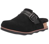 Clarks Women's Airabell Mid Clog, Black Suede, 5.5 UK