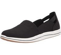 Clarks Women's Airabell Mid Loafer, Black Canvas, 9.5 UK