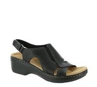 Clarks womens Airabell Mid Wedge Sandal, Sand Leather, 8 US