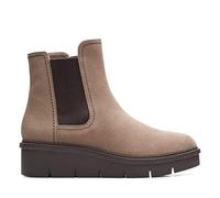 Clarks Women's Airabell Move Chelsea Boot, Pebble Suede, 6.5 UK