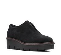 Clarks - Womens Airabell Sky Shoes, Color Black Suede, Size: 7 UK