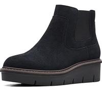 Clarks Women's Airabell Style Boot, Black Suede, Size 10