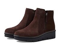 Clarks womens Fashion Comfort Boot Fashion Boot, Brown Suede, 9.5