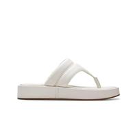 Clarks Womens Alda Walk Sandal, Off White Lea, 6.5 UK