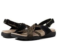 Clarks Women's Amanda Ease Fisherman Sandal, Black Combi, 4 UK