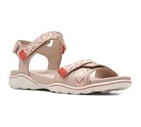 Clarks Women's Amanda Sprint Sports Sandal, Sand Suede, 7 UK