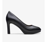 Clarks Women's Ambyr2 Braley Pump, Black Leather, 7 UK
