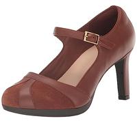 Clarks Women's Ambyr Light Pump, Tan Combi, 11 Wide