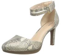 Clarks Women's Ambyr Skip Pump, Beige Metallic, 4 UK