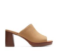 Clarks Women's Ambyrlyn Park Slide Sandal, Beige Nubuck, 4.5 UK
