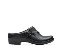 Clarks Women's Angie Braley Mule, Black Leather, 9.5 UK