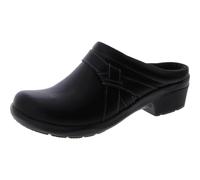 Clarks Women's, Angie Mist Clog, Black Leather, 6 UK
